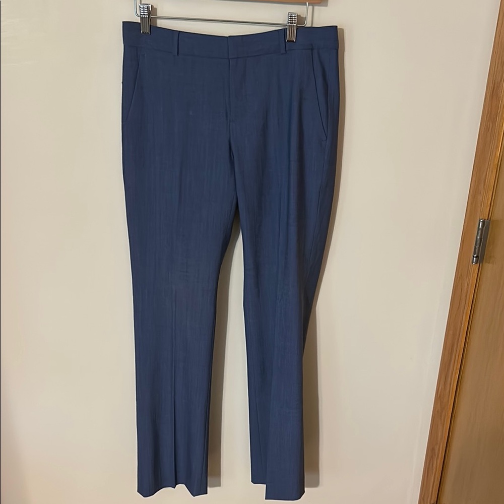 Banana Republic Logan wool blend Blue Dress Pants Straight-Leg size 4